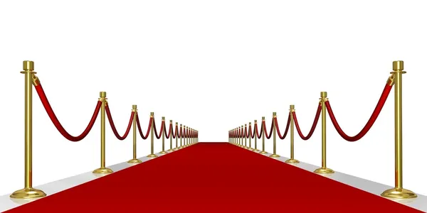 Red carpet - plat — Stockfoto