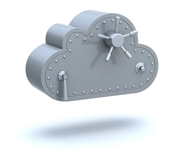 Concetto di cloud computing sicuro Immagine Stock