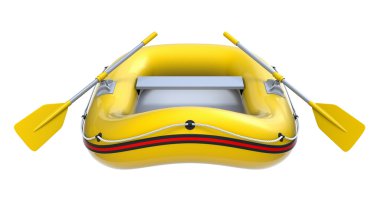 Inflatable boat clipart