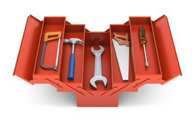 Tools in the toolbox clipart