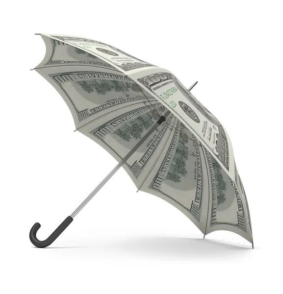 Paraguas dólar — Foto de Stock