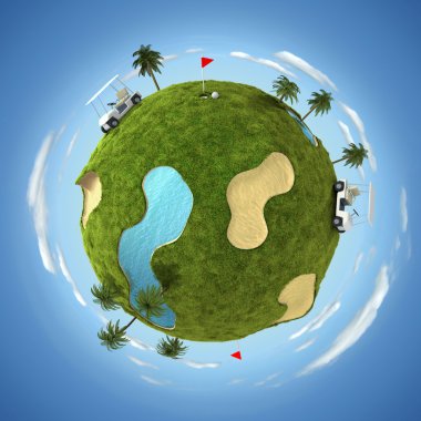 World of golf clipart