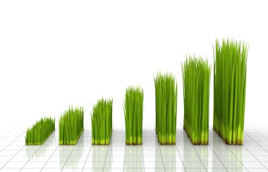 Chart created with green grass clipart