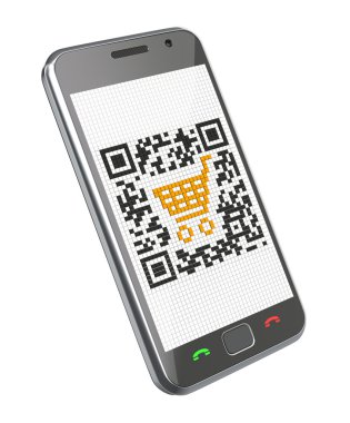 QR code concept clipart