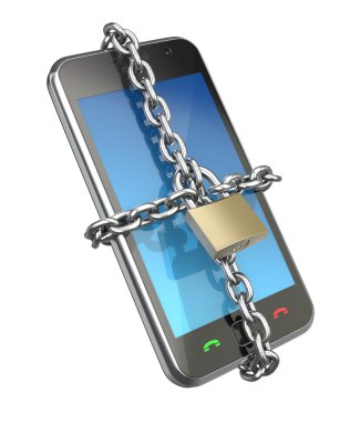 Locked phone clipart