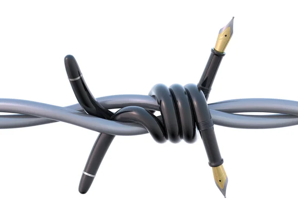 Taggtråd reservoarpenna — Stockfoto