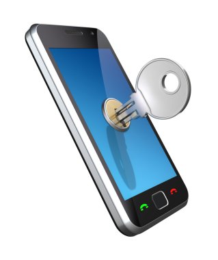 Locked phone clipart