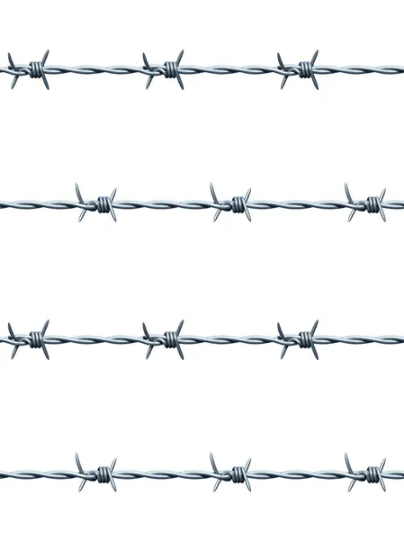 Barbed wire pattern — Stock Photo, Image