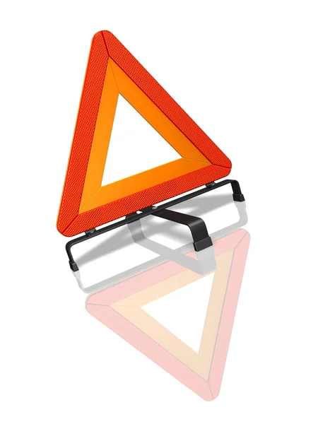 Triangolo di avvertimento — Foto Stock