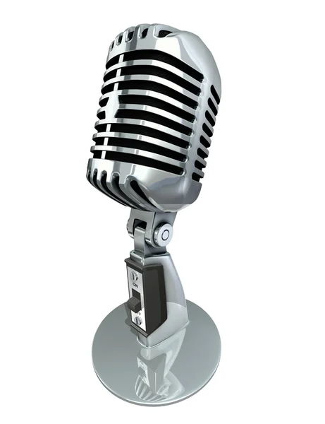 Microfone clássico — Fotografia de Stock