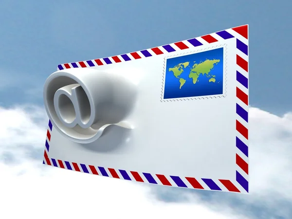 Морфинг почты — стоковое фото