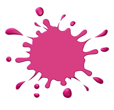 Pink splash clipart