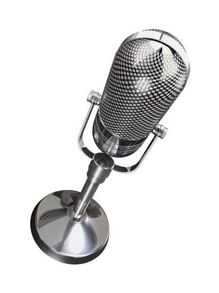 Rundy mikrofon retro — Zdjęcie stockowe