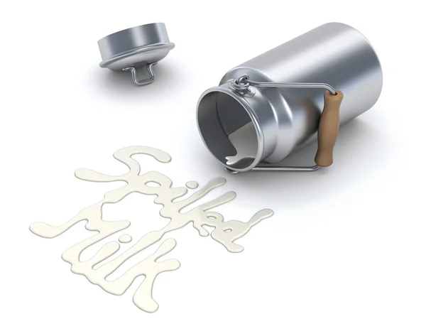 Spilled milk — Stock Photo, Image