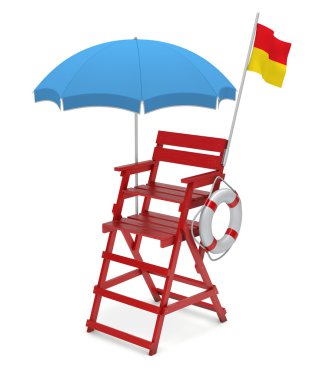 Lifeguard chair clipart