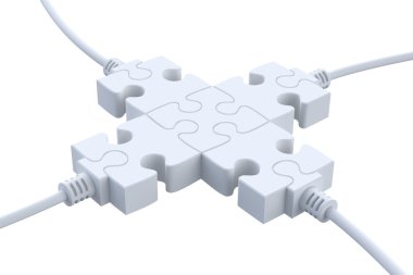 Puzzle plugs clipart