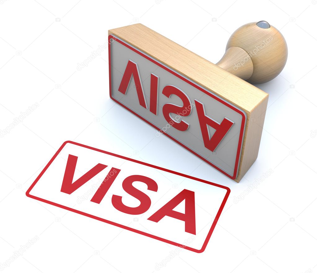 Rubber stamp - Visa
