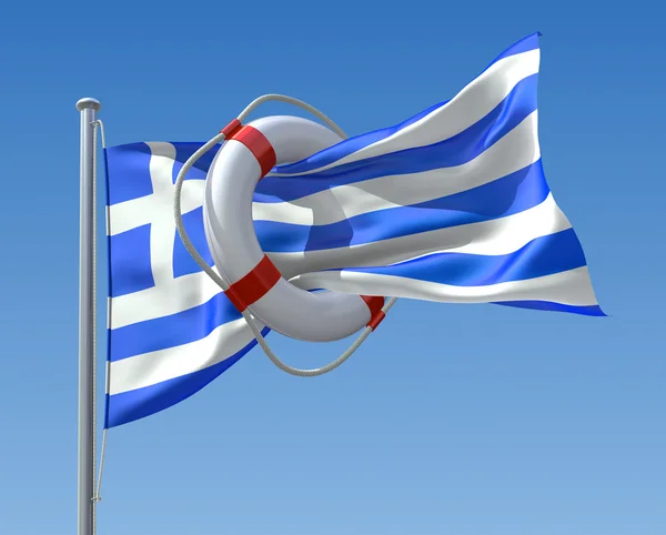 Греческий кризис — стоковое фото