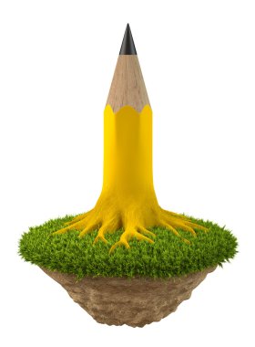 Pencil tree clipart