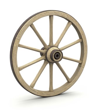 Wood wheel clipart