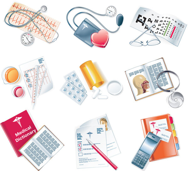 Vector medical icon set