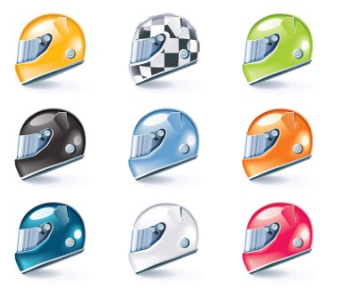 Vector sport equipment icons clipart