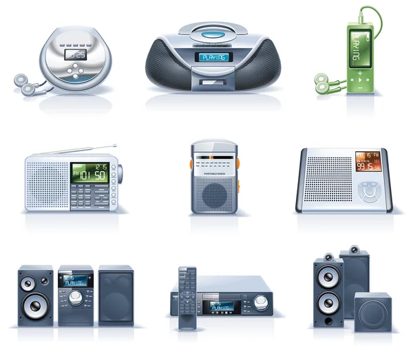 Iconos de electrodomésticos vectoriales. Parte 8 — Vector de stock