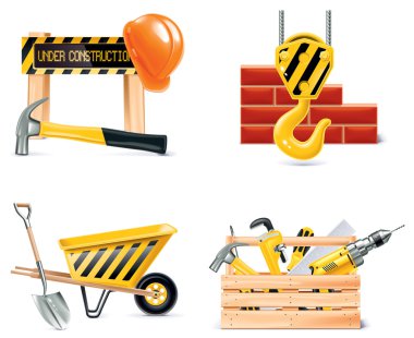 Vector Homebuilding & Renovating icon set. Part 4 clipart