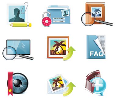 Vector photography icons. Part 5 clipart