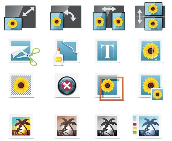 Vector photography icons. Part 5 — Stock Vector