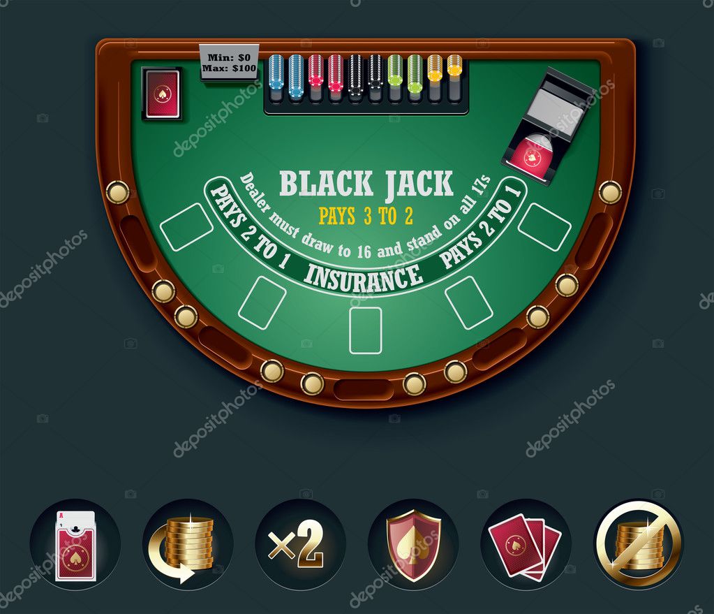 Blackjack table dimensions plans one story