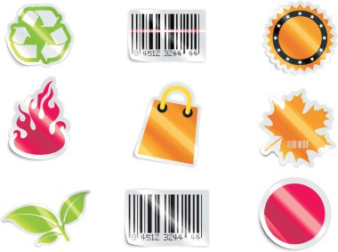 Vector shopping icon set and elements. Part 6 clipart