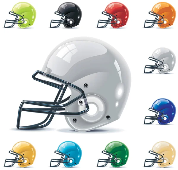 Vektor American Football-Gridiron Ikone gesetzt. Teil lizenzfreie Stockillustrationen