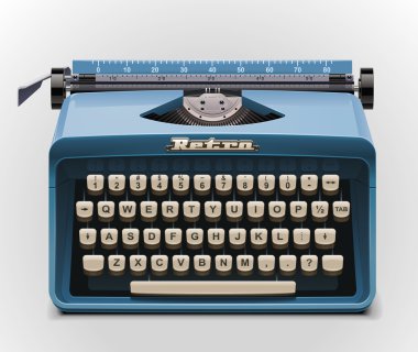 Vector typewriter XXL icon clipart