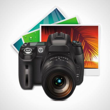 Vector camera and photos XXL icon clipart