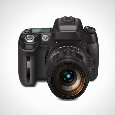 Vector SLR camera XXL icon clipart