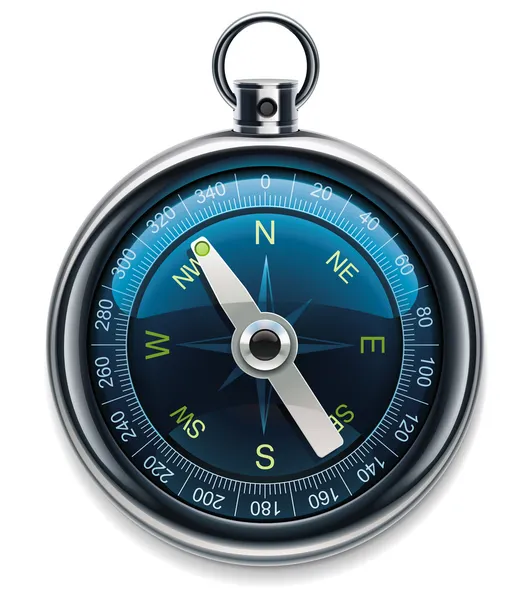Vektor Kompass xxl detailliertes Symbol — Stockvektor