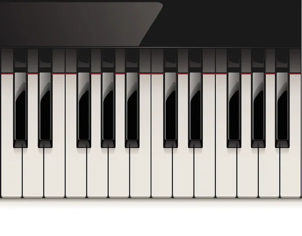 Vektor detaljerad piano keyboard — Stock vektor