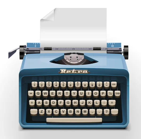 Vektorové psací stroj xxl ikona — Stockový vektor