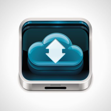 Vector cloud computing XXL icon clipart