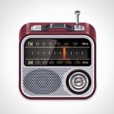 Vector radio XXL icon clipart