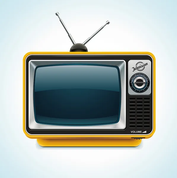 Vecteur rétro TV XXL icône — Image vectorielle