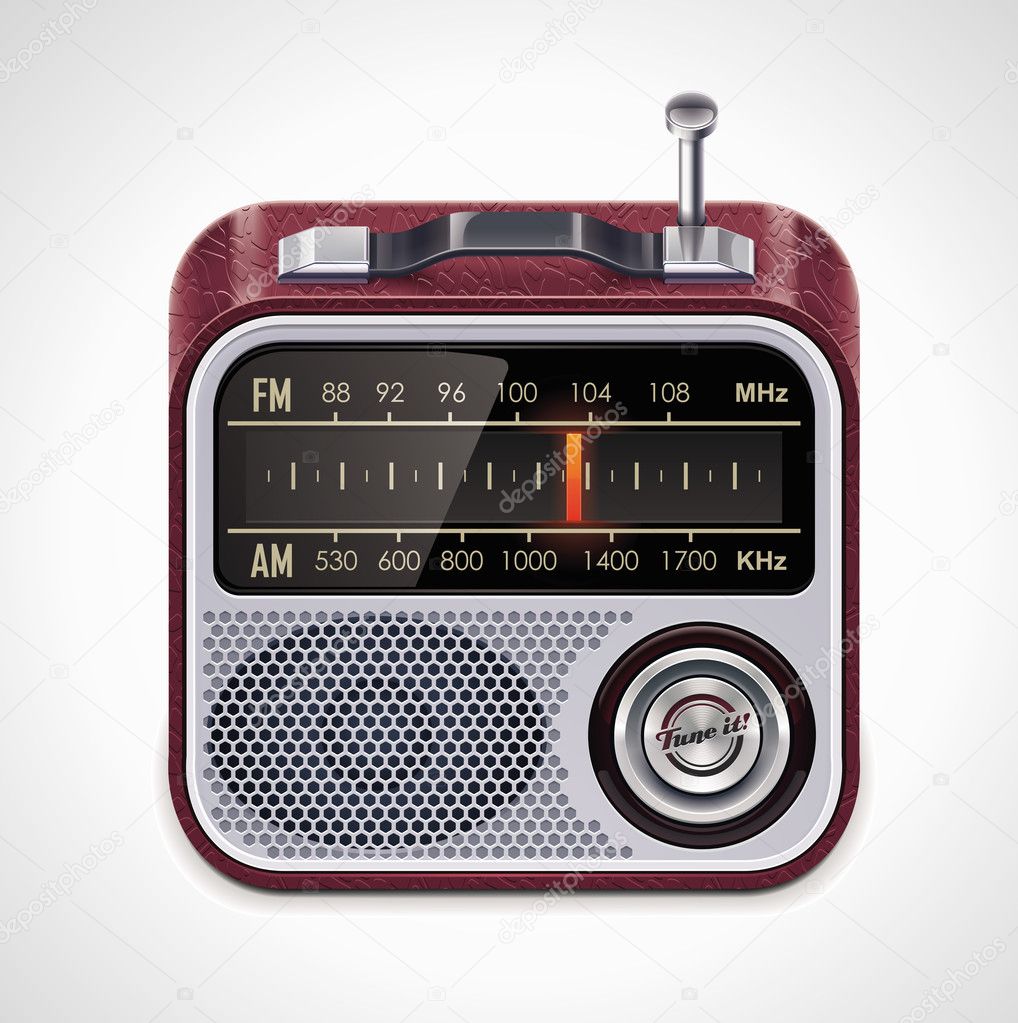 Vector radio XXL icon