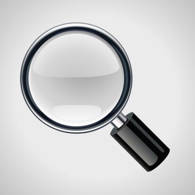 Vector magnifying glass clipart