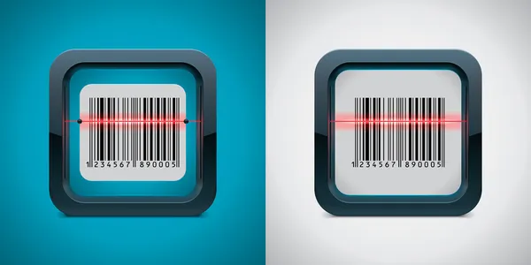 Vektor bar code scanner ikonen — Stock vektor