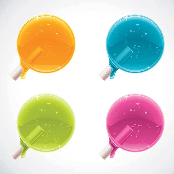 Vector colorful lollipops — Stock Vector