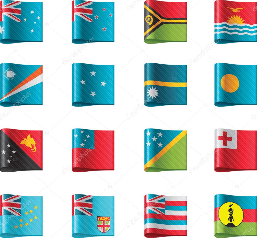 Vector flags. Oceania, part 12