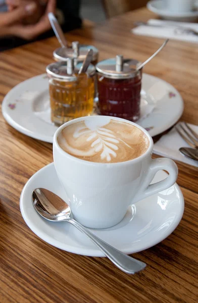 bir cappucino için mola