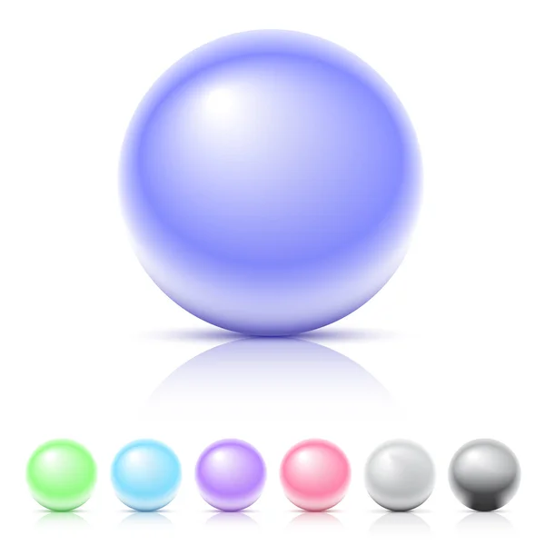 parlak küreler seti