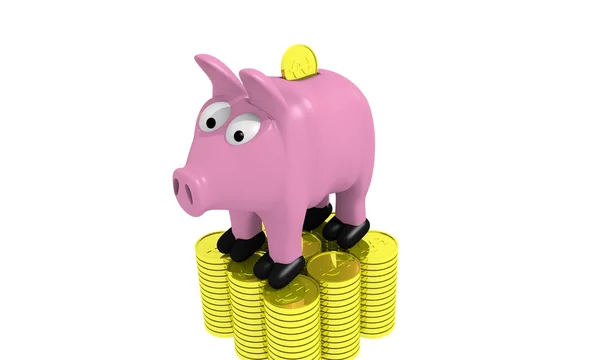 Porco monetário — Fotografia de Stock